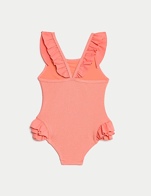 Textured Sparkle Frill Swimsuit (2-8 Yrs) - JE