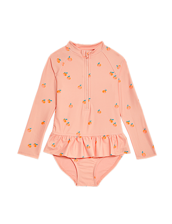 Oranges Print Swimsuit (2-8 Yrs)