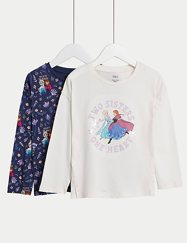 Set van 2 zuiver katoenen Disney™ Frozen 2-tops (2-8 jaar) - NL