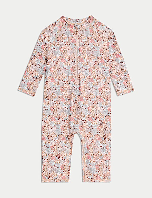 Ditsy Floral All In One Swimsuit (2-8 Yrs) - KG