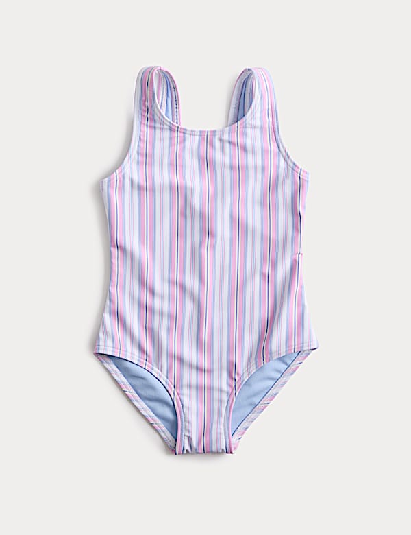 Striped Swimsuit (2-8 Yrs)