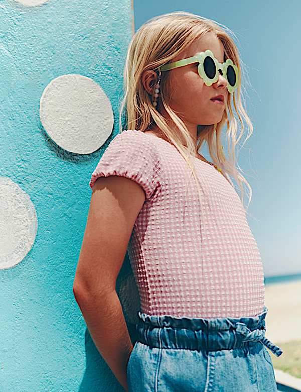 Gingham Swimsuit (2-8 Yrs)