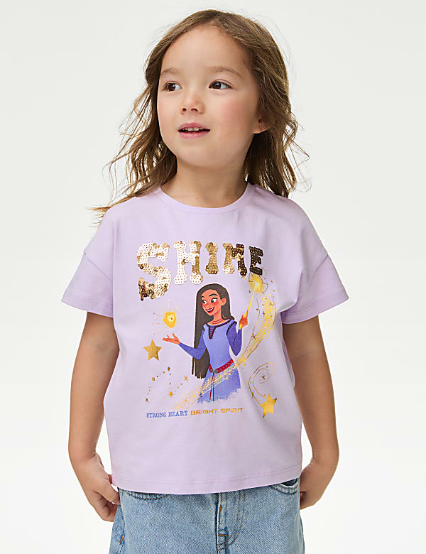 Pure Cotton Disney Princess™ Wish T-Shirt (2-8 Yrs) - LU