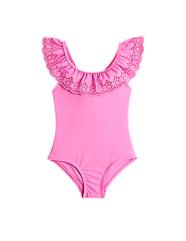 Broderie Frill Swimsuit (2-8 Yrs)