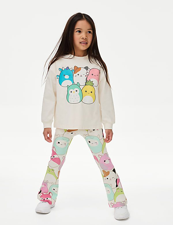 Squishmallows&trade; Cotton Rich Leggings (5-10 Yrs) - NO