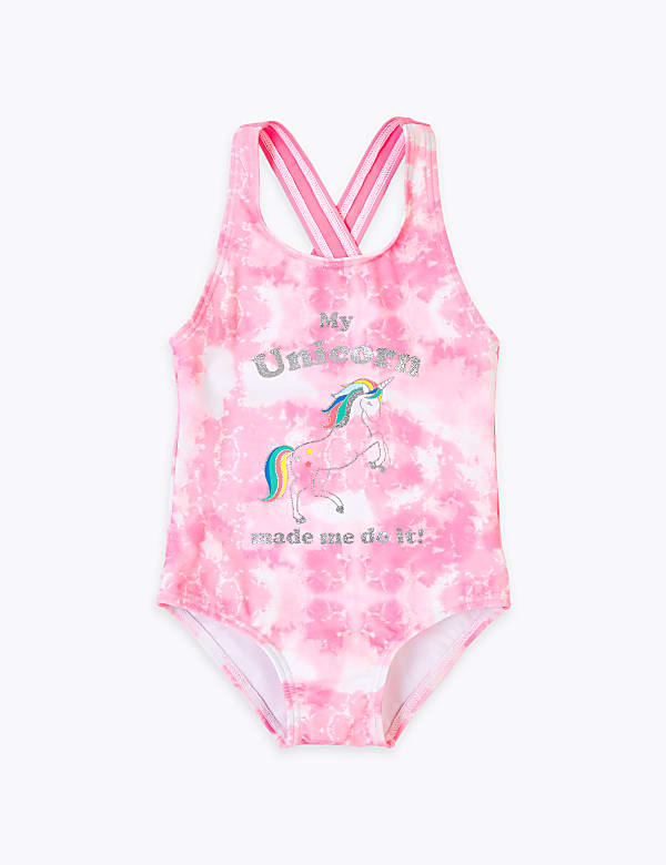 Tie Dye Unicorn Swimsuit (2-7 Yrs)