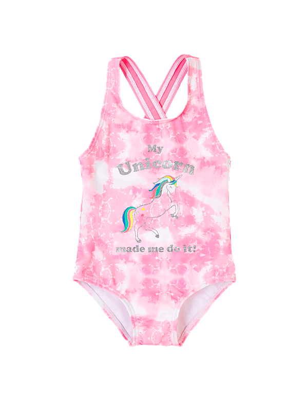 Tie Dye Unicorn Swimsuit (2-7 Yrs)