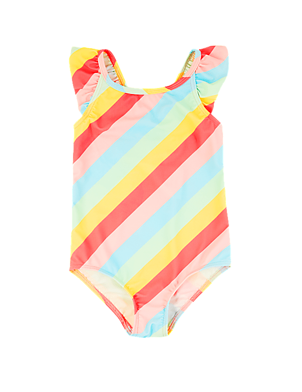 Rainbow Striped Swimsuit (2-7 Yrs)