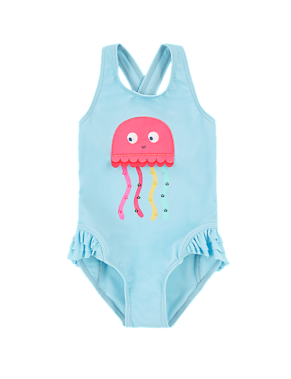 Jellyfish Print Swimsuit (2-7 Yrs)