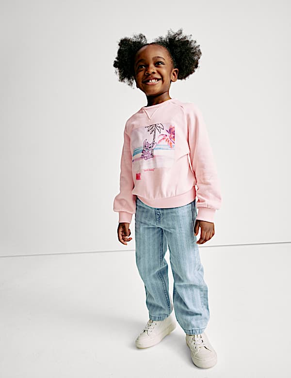Cotton Rich Lilo & Stitch&trade; Sweatshirt (2-8 Yrs) - JE