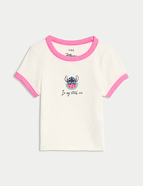 Cotton Rich Lilo & Stitch™ T-Shirt (2-8 Yrs) - NL