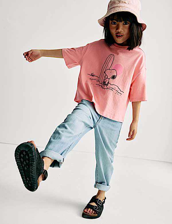 Cotton Rich Snoopy™ T-Shirt (2-8 Yrs) - GR