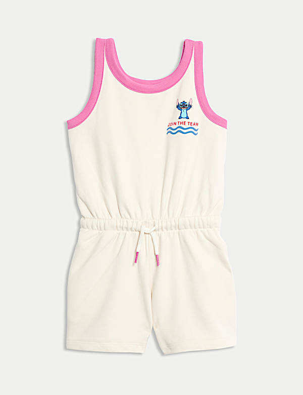 Cotton Rich Jersey Lilo & Stitch™ Playsuit - CZ