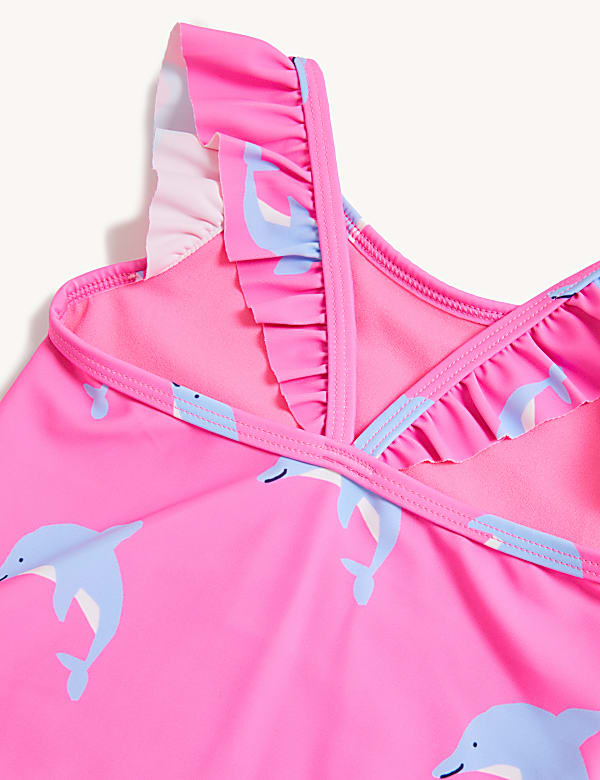 2pk Dolphin Frill Swimsuits