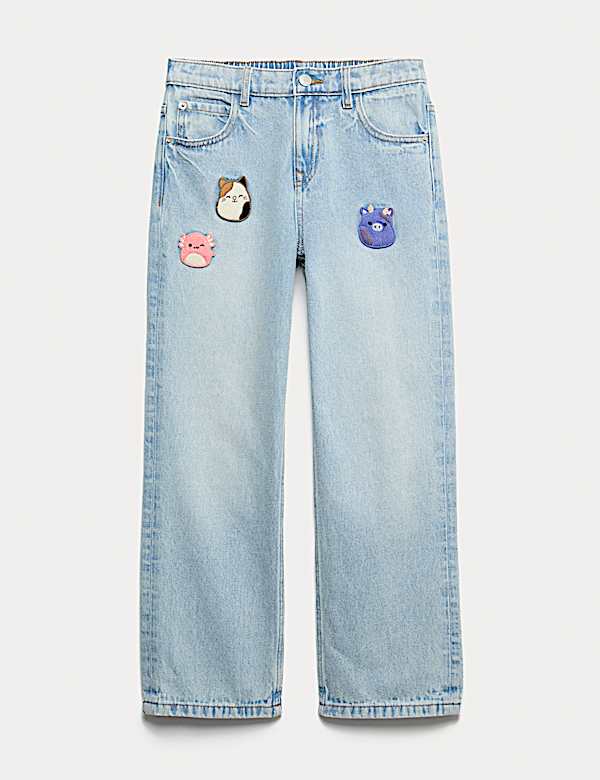 Squishmallow™ Denim Elasticated Waist Jeans (5-12 Yrs) - IT