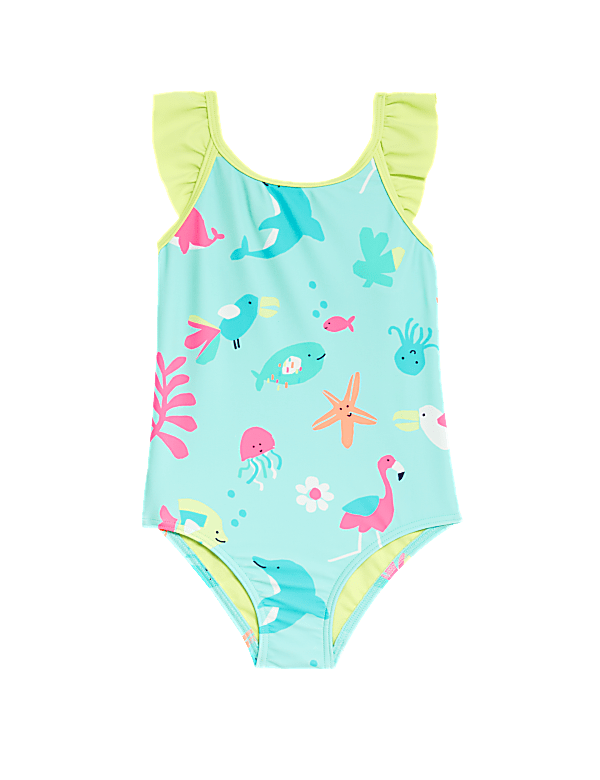 Printed Swimsuit (2-8 Yrs)