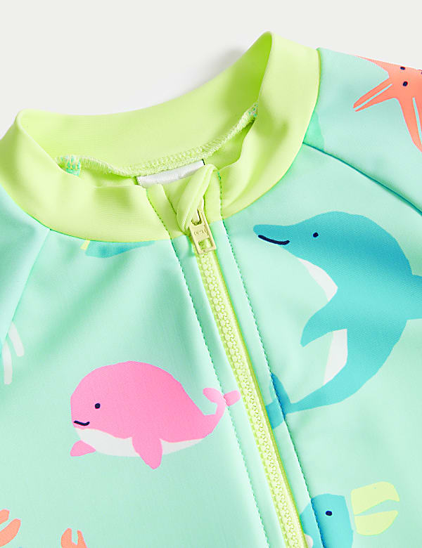 2pc Sea Life Long Sleeve Swim Set