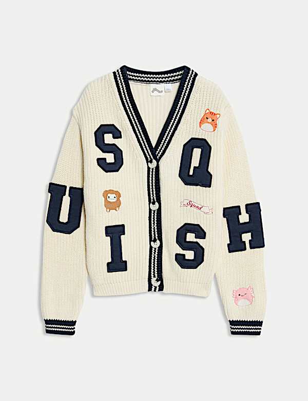 Pure Cotton Squishmallows™ Cardigan (5-12 Yrs) - HR