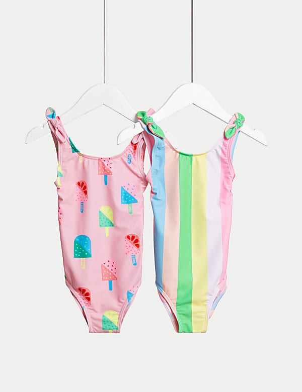 2pk Ice Cream Swimsuits (2-8 Yrs) - RS