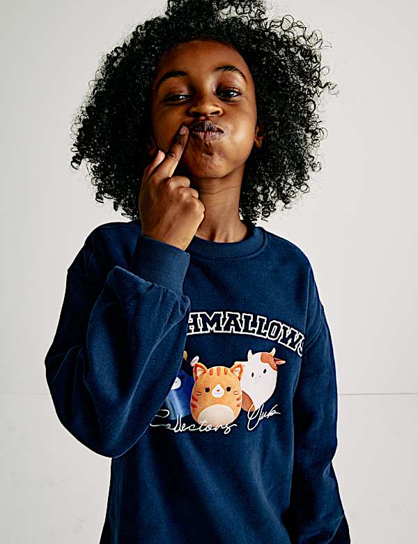 Cotton Rich Squishmallows™ Sweatshirt Dress (5-12 Yrs) - AL