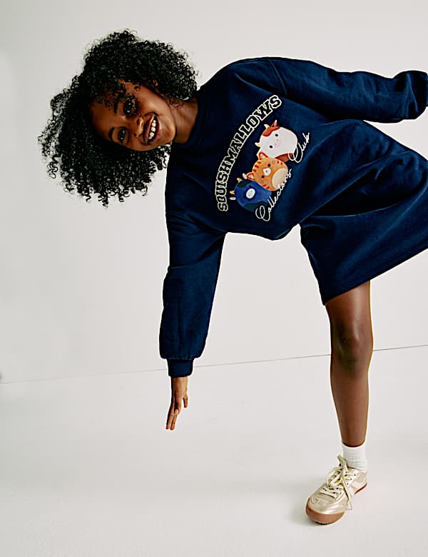 Cotton Rich Squishmallows™ Sweatshirt Dress (5-12 Yrs) - NZ