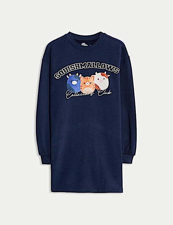 Cotton Rich Squishmallows™ Sweatshirt Dress (5-12 Yrs) - NZ