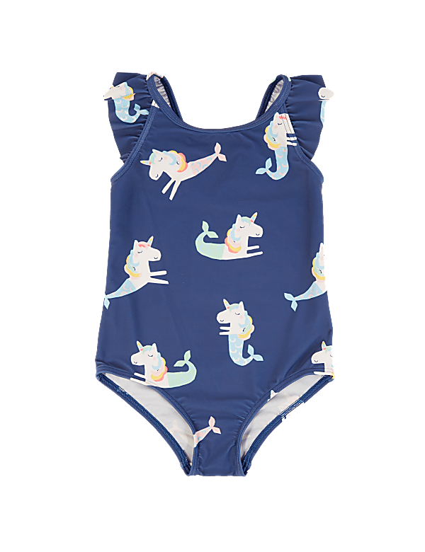 Mermicorn Print Swimsuit (2-7 Yrs)