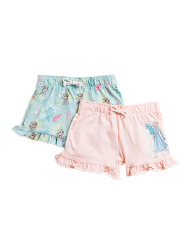 2pk Pure Cotton Frozen&trade; Shorts (2-7 Yrs)