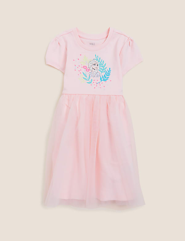 Pure Cotton Disney Frozen™ Dress (2-10 Yrs)
