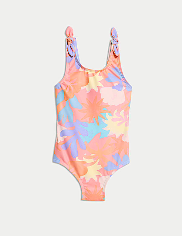 Floral Tie Detail Swimsuit (2-8 Yrs) - UA