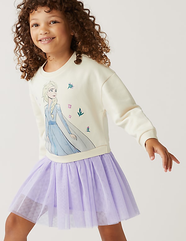 Cotton Rich Disney Frozen™ Dress (2-10 Yrs)