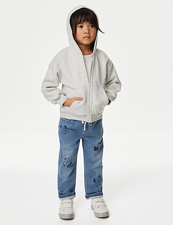 Regular Cotton Rich Minnie Mouse™ Jeans (2-8 Yrs)