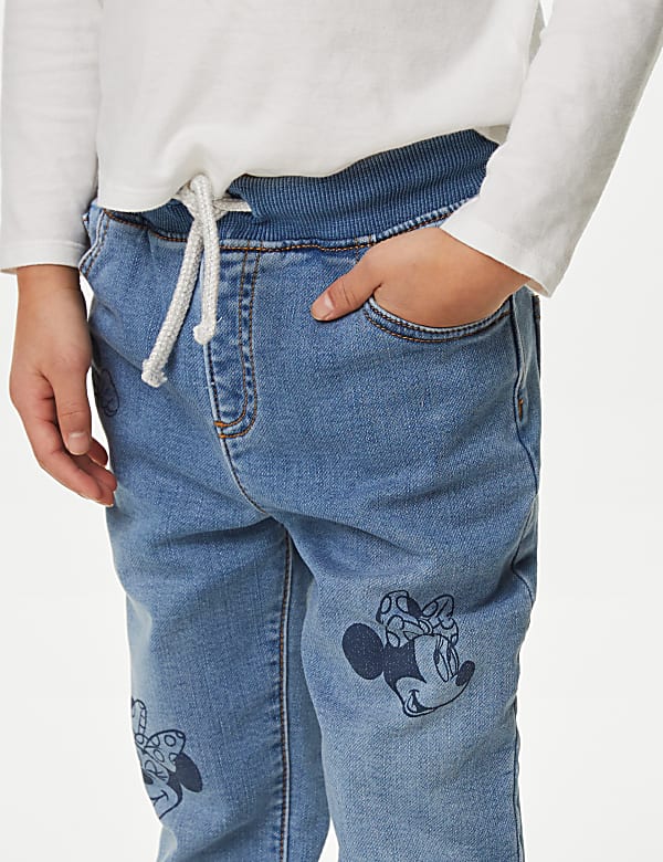 Regular Cotton Rich Minnie Mouse™ Jeans (2-8 Yrs)
