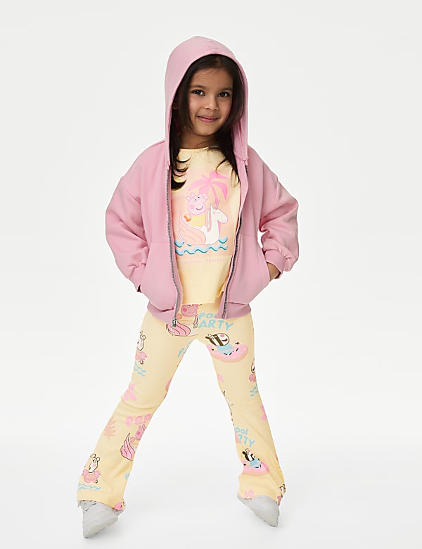 Cotton Rich Peppa Pig™ Flared Leggings (2-8 Yrs)
