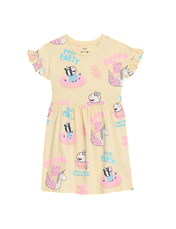 Pure Cotton Peppa Pig™ Dress (2-8 Yrs)