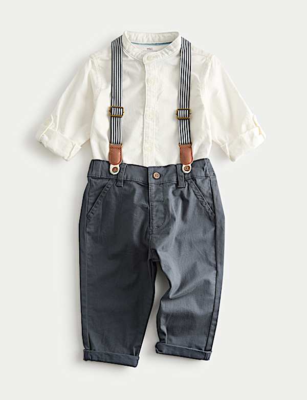 3pc Cotton Rich Top & Bottom Outfit (0-36 Mths)