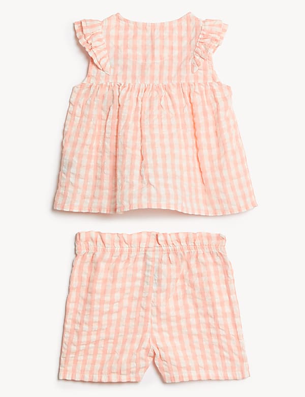 2pc Pure Cotton Gingham Outfit