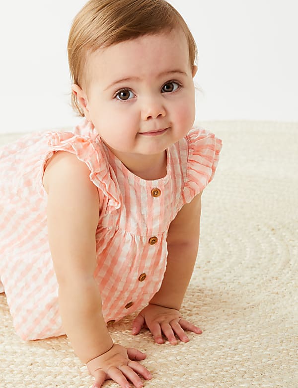 2pc Pure Cotton Gingham Outfit