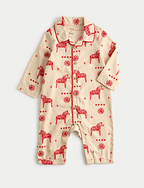 Pure Cotton Horse Print Romper (0-3 Yrs) - IT