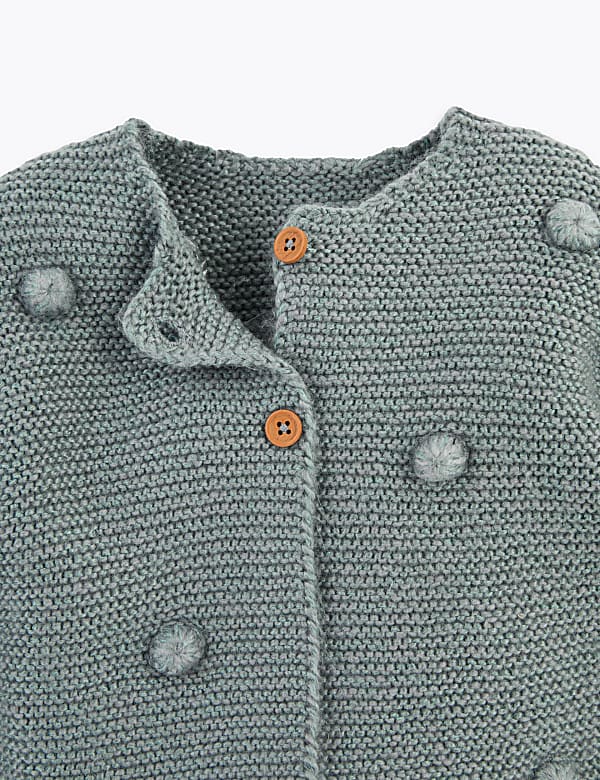 Pom Pom Cardigan (0-3 Yrs)