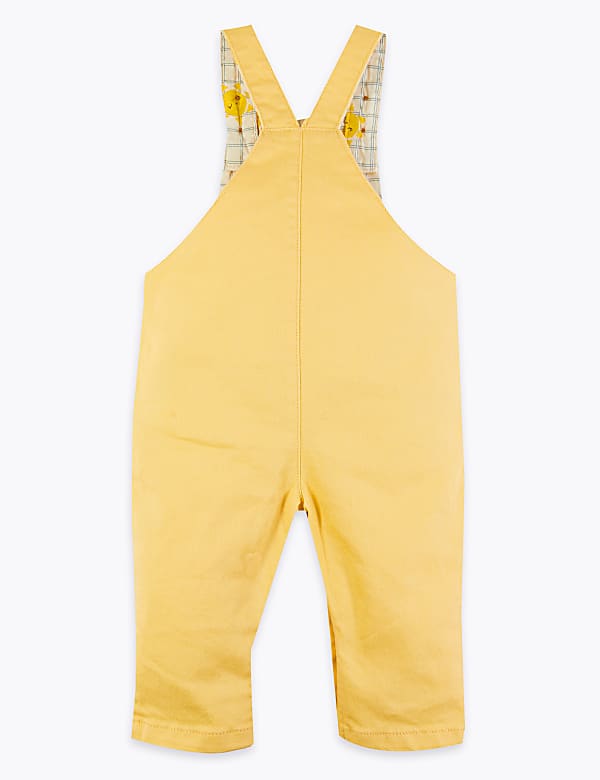 Denim Sunshine Print Dungarees (0-3 Yrs)