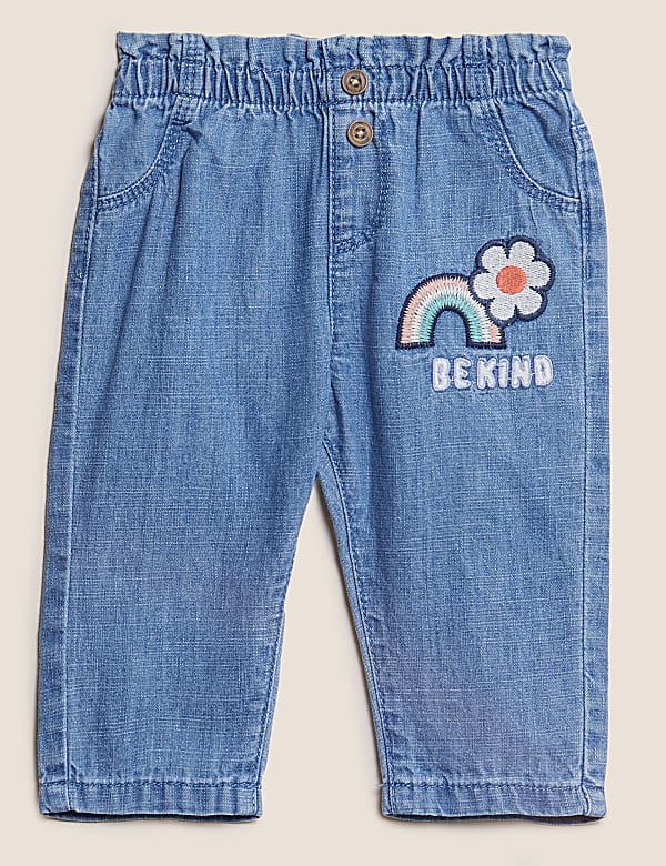Denim Be Kind Slogan Jeans (0-3 Yrs)