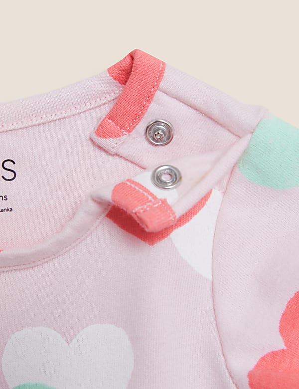 Pure Cotton Heart Print Dress (0 - 3  Yrs)