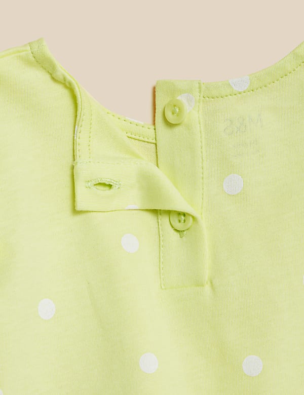 Pure Cotton Polka Dot T-Shirt (0-3 Yrs)