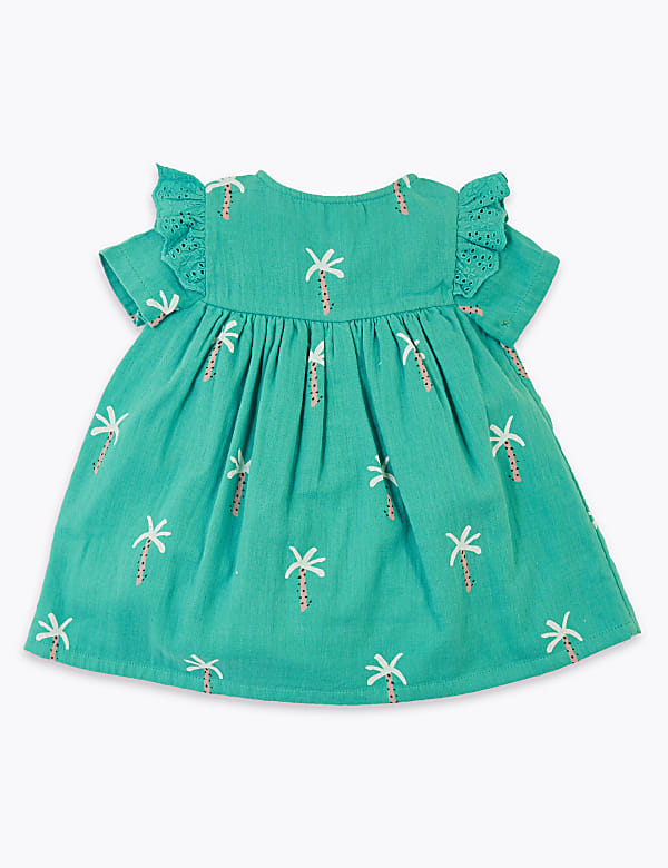 Pure Cotton Palm Tree Dress