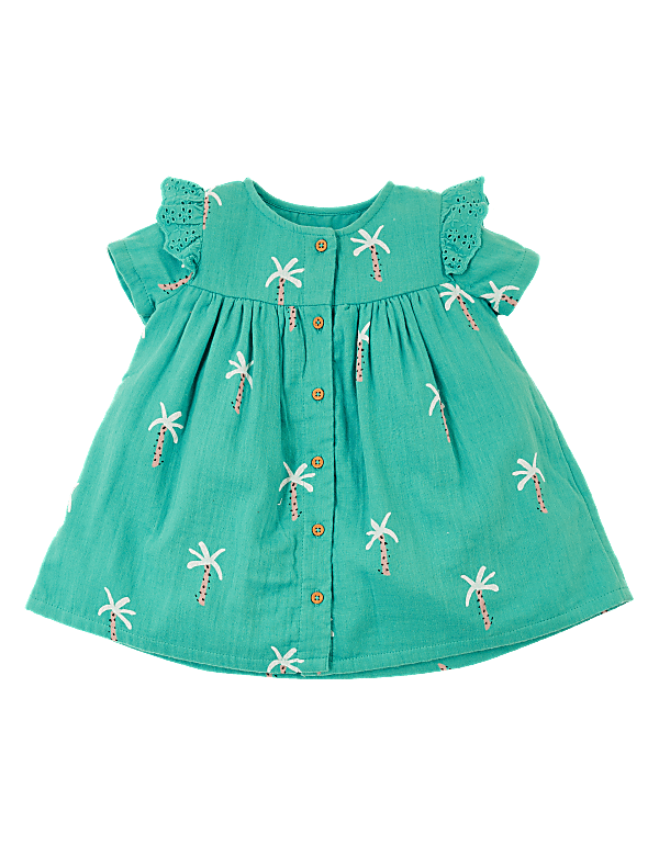 Pure Cotton Palm Tree Dress
