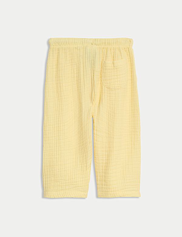 Pure Cotton Paperbag Trousers (0-3 Yrs)