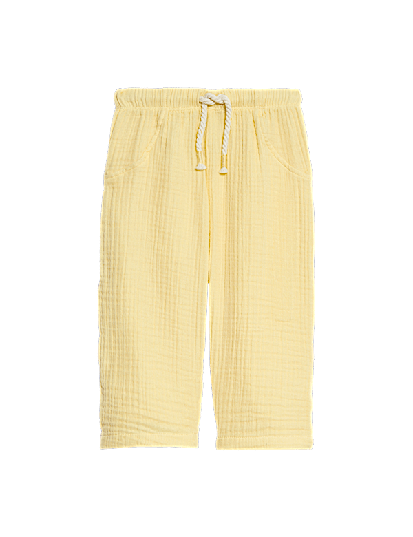 Pure Cotton Paperbag Trousers (0-3 Yrs)