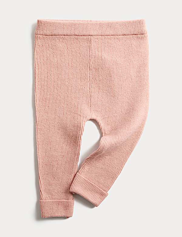 Ribbed Knitted Leggings (0-3 Yrs) - NL