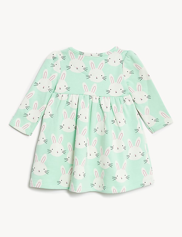 Cotton Rich Bunny Print Dress